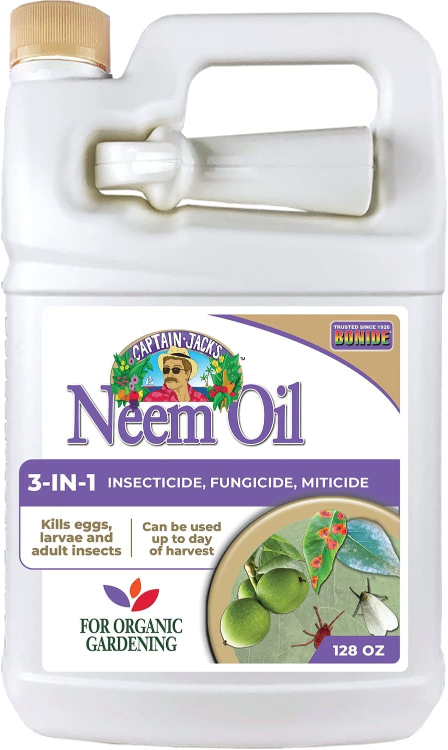 Captain Jack'S Neem Oil, 32 Oz Ready-To-Use Spray, Multi-Purpose Fungicide, Insecticide and Miticide for Organic Gardening