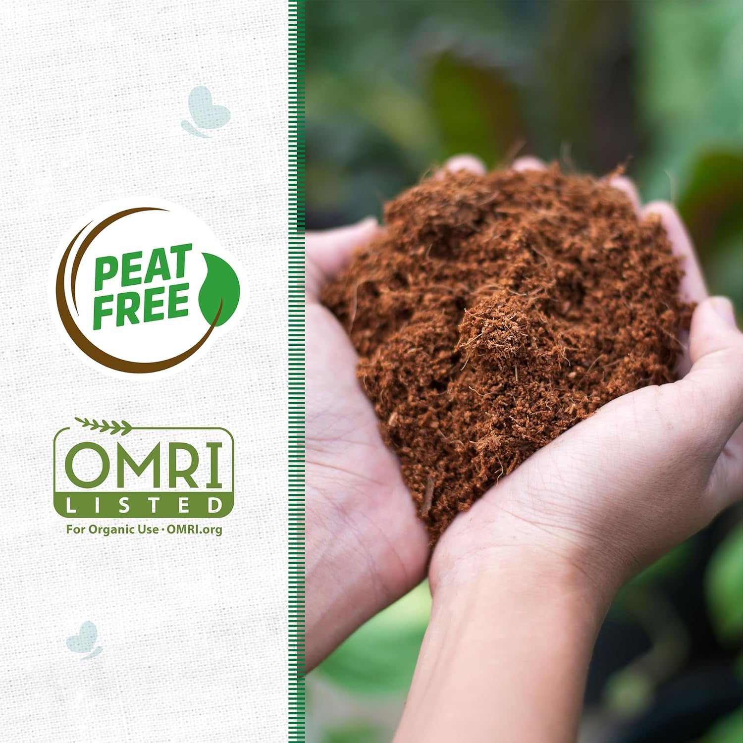 Organic Coir, 51 Quart Expanding Soil, Great for Seeds and Potting